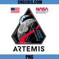 NASA Artemis II Mission Patch Logo PNG, Moon Space Program 2026 PNG