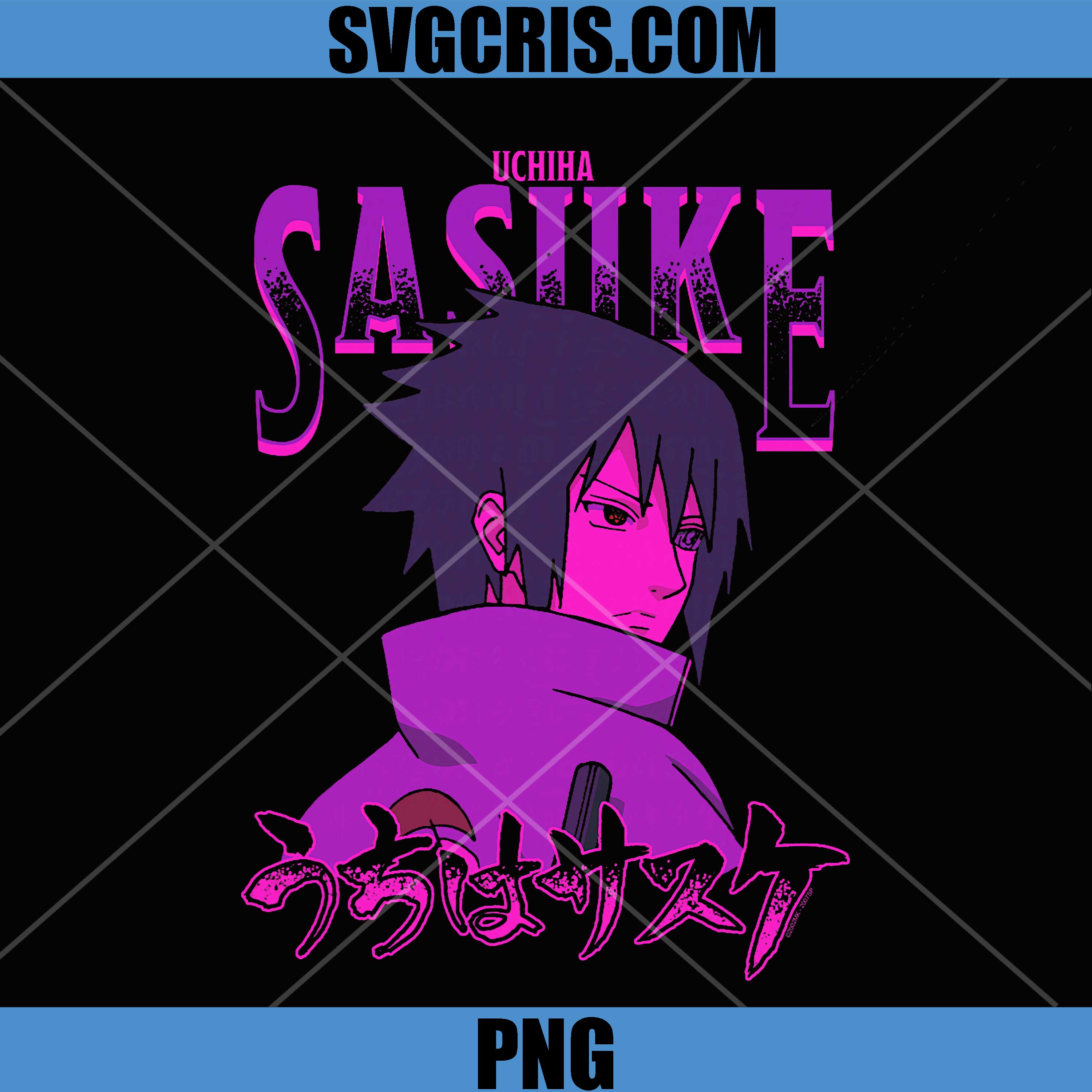 Naruto Shippuden PNG, Sasuke with Ombre Name PNG