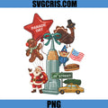 New York Parade Day PNG, Thanksgiving Santa Taxi PNG