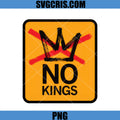 No Kings Abstract Red Glitch PNG, Anti ICE Trumd PNG