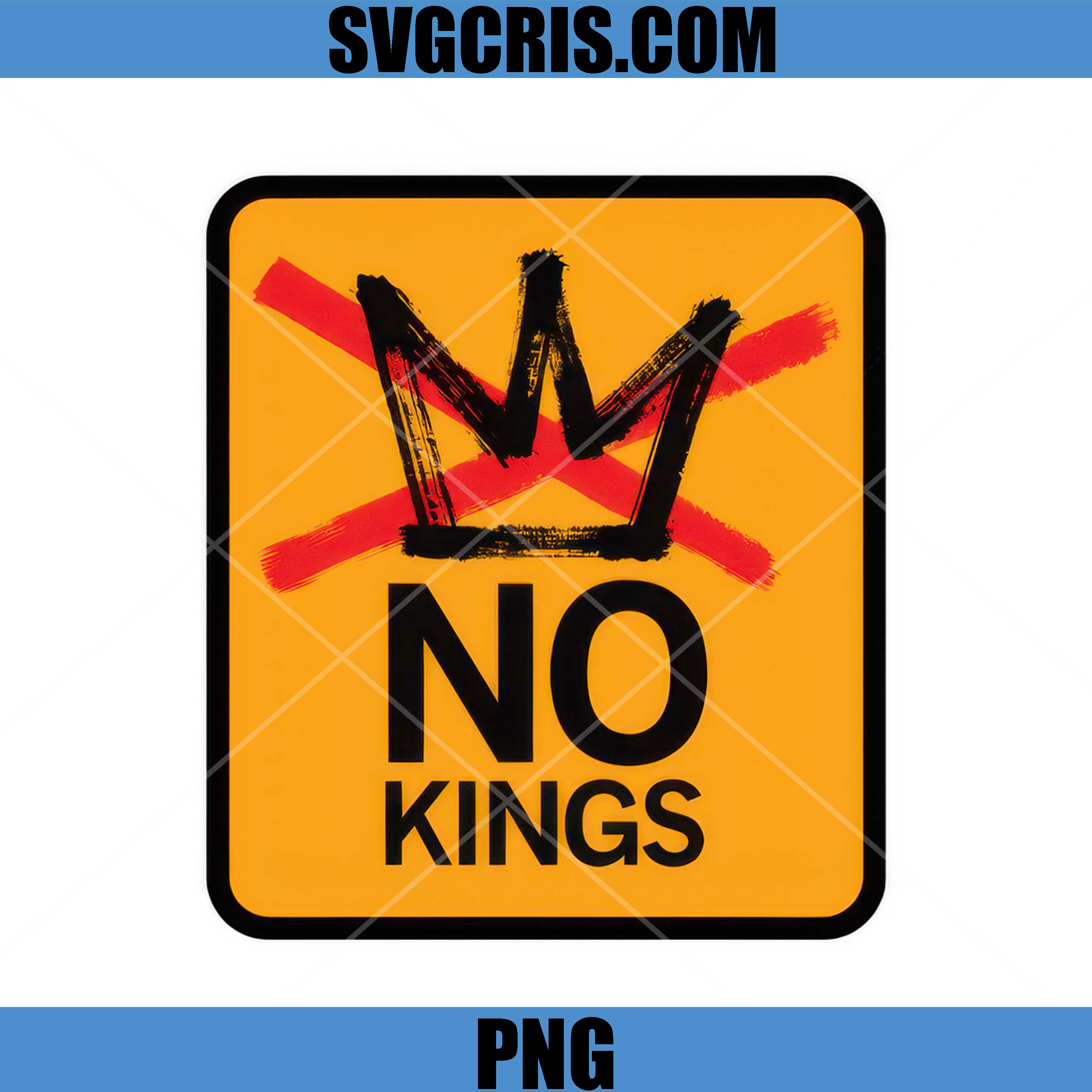 No Kings Abstract Red Glitch PNG, Anti ICE Trumd PNG