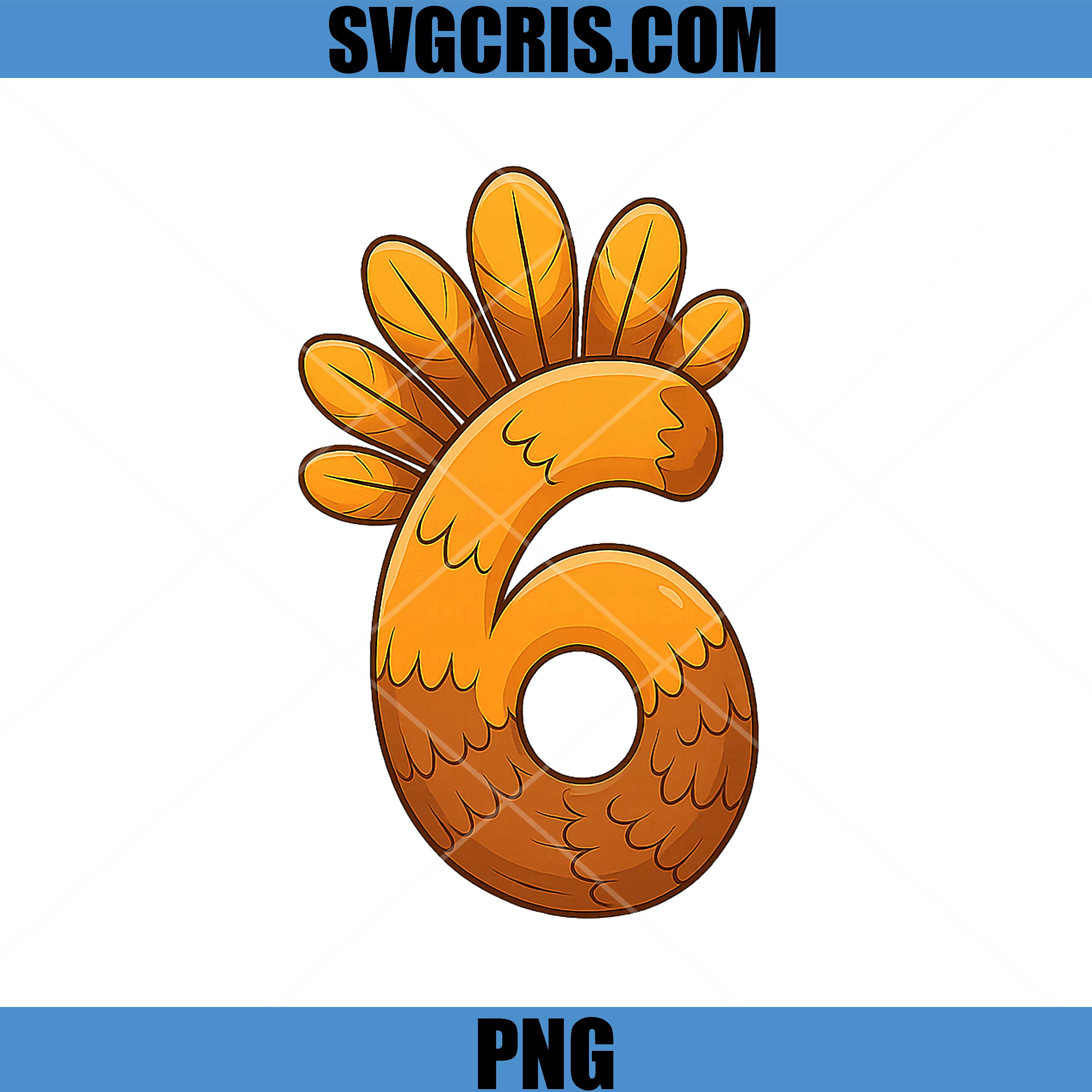 Number 6-7 Thanksgiving PNG, Funny Turkey Thanksgiving 67 PNG