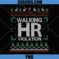 Office Ugly Christmas Funny PNG, Walking HR Violation PNG