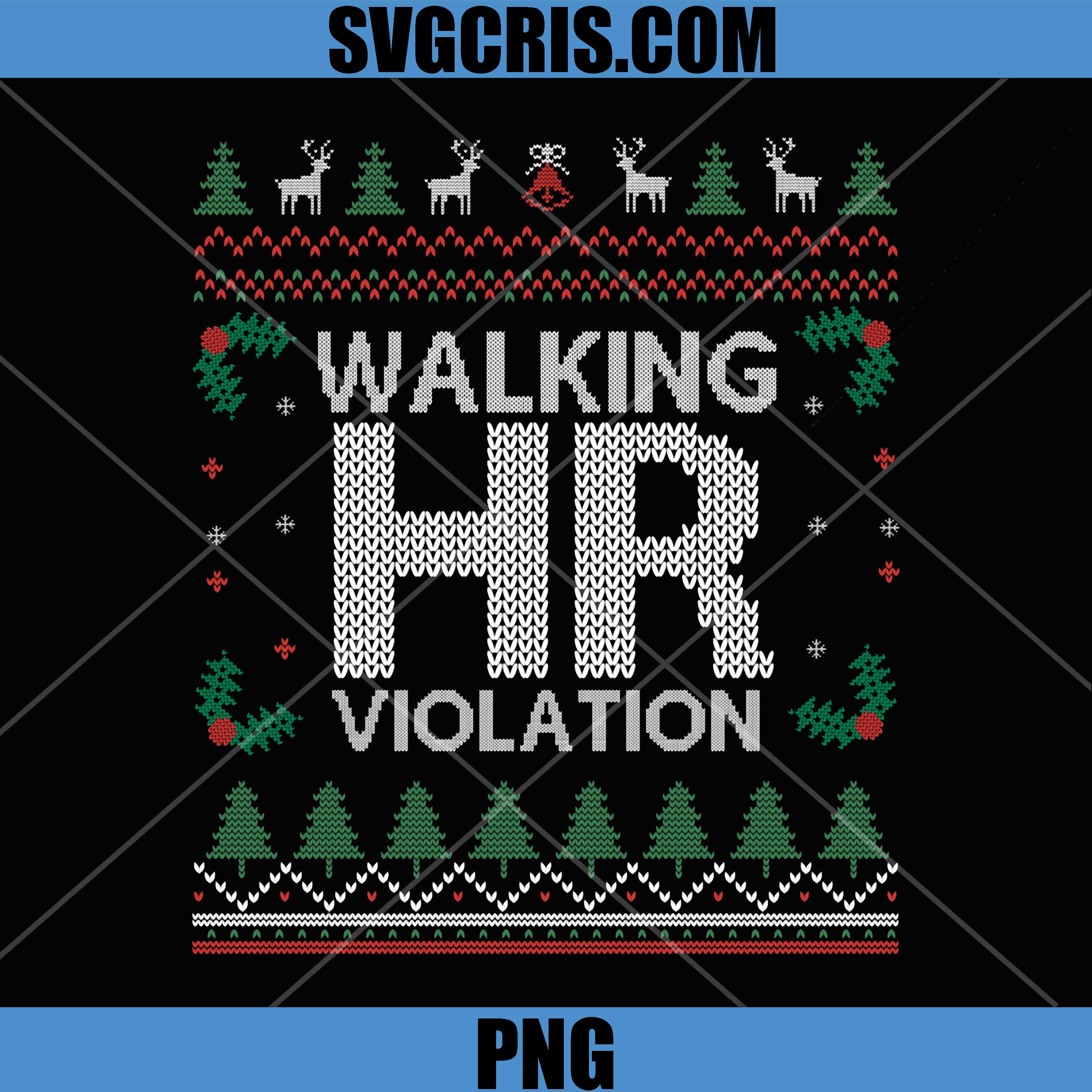 Office Ugly Christmas Funny PNG, Walking HR Violation PNG