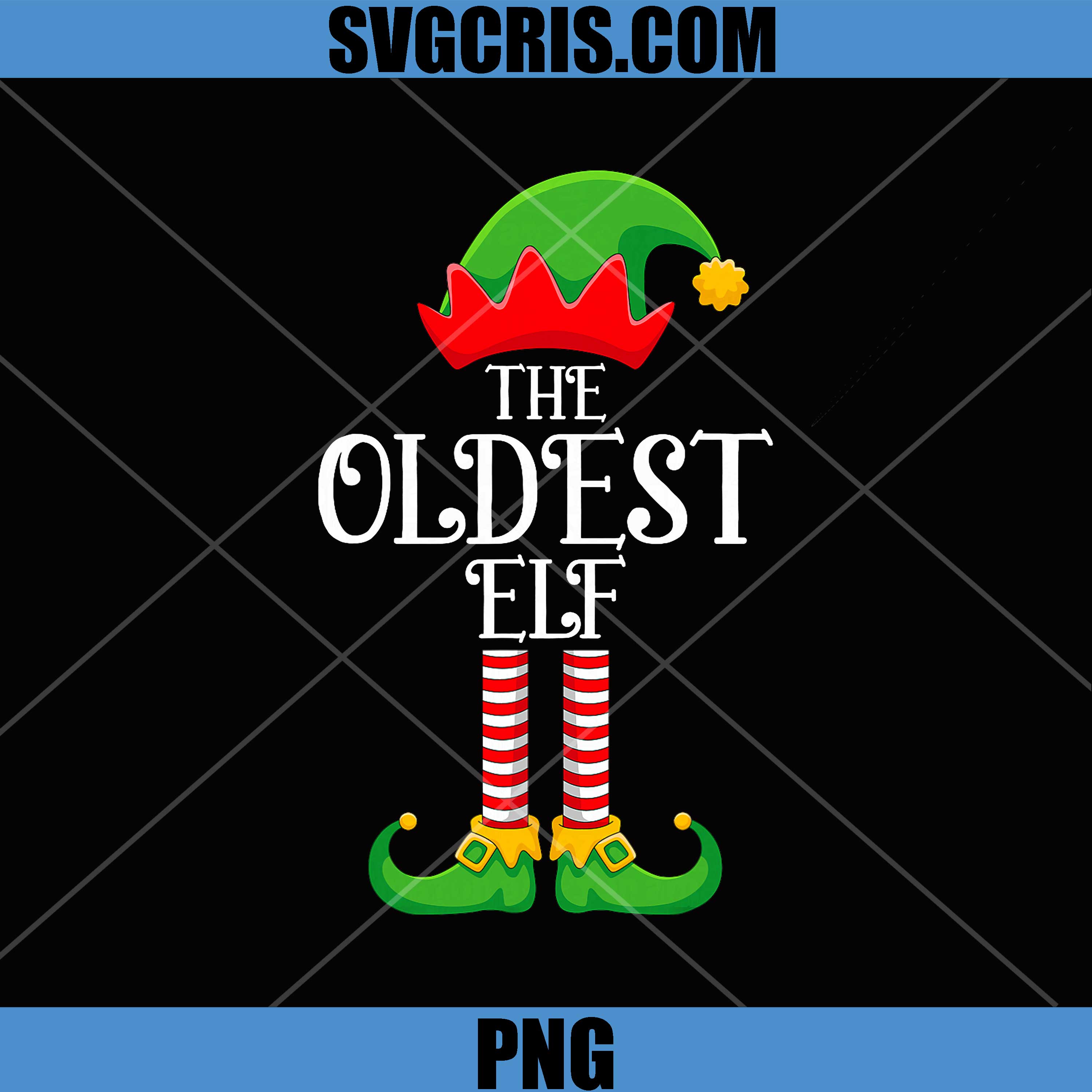 The Oldest Elf PNG, Christmas Family Matching PNG, Funny Love Elf Xmas PNG