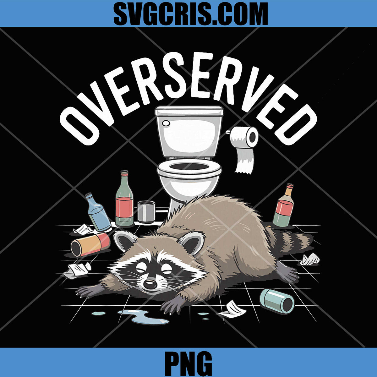 Overserved PNG, Raccoon Trashed Panda PNG, Funny Drunk Racoon PNG – SVGCRIS