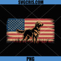 Patriotic Golden Retriever PNG, American Flag PNG