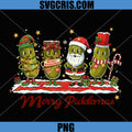 Pickle Wearing PNG, Santa Hat Xmas Party PNG, Merry Pickle Christmas PNG