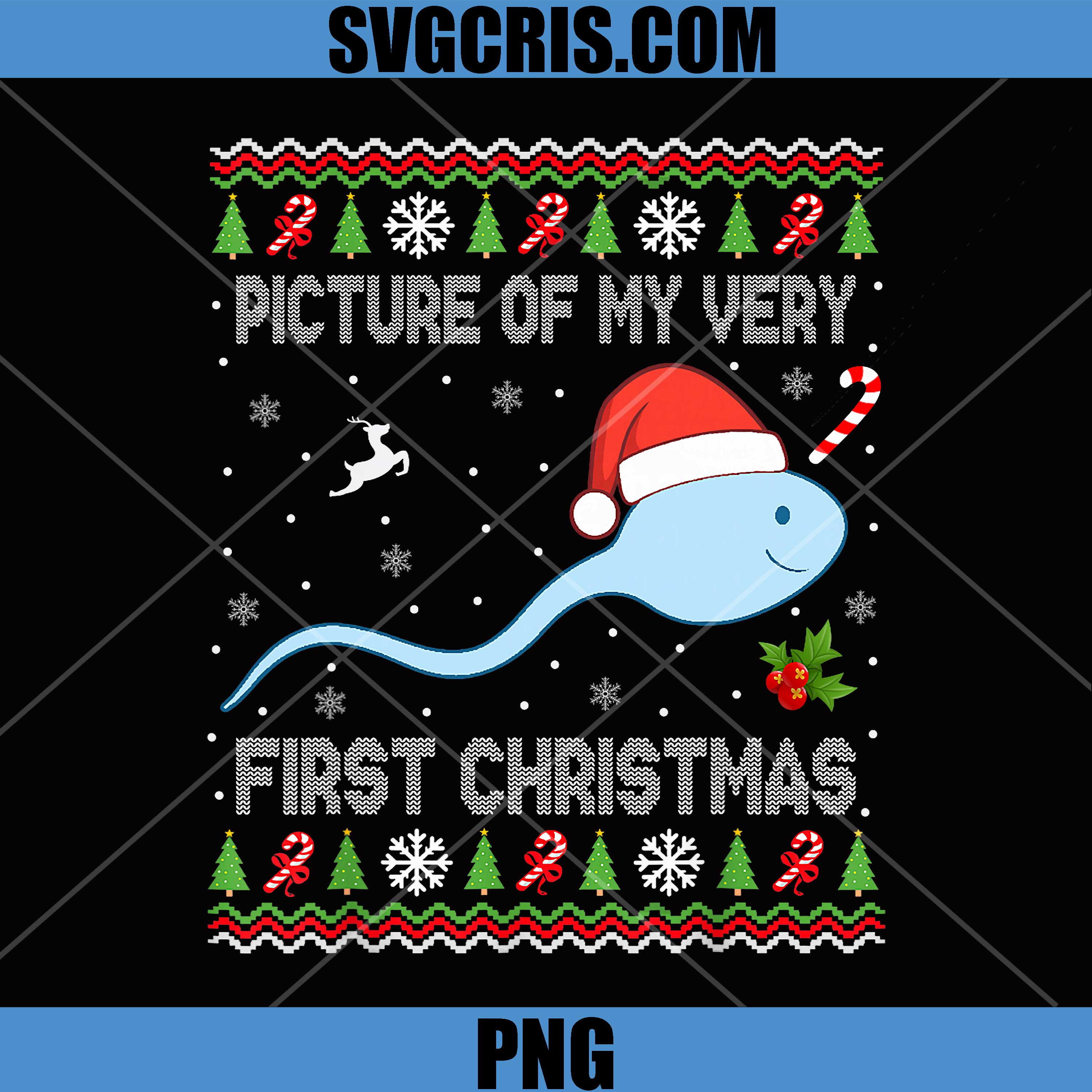 Picture of My Very First Christmas PNG, Funny Xmas PNG