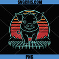 Pig Lover Retro Vintage 80s Design PNG, Farm Animal Cute Pig Art PNG