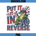 Put It In Reverse Gator PNG, USA Gator Wheelchair PNG