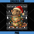 Rat Christmas Santa PNG, Family Xmas PNG