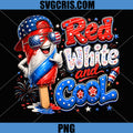 Red White and Cool Funny PNG, Patriotic 4th of July PNG