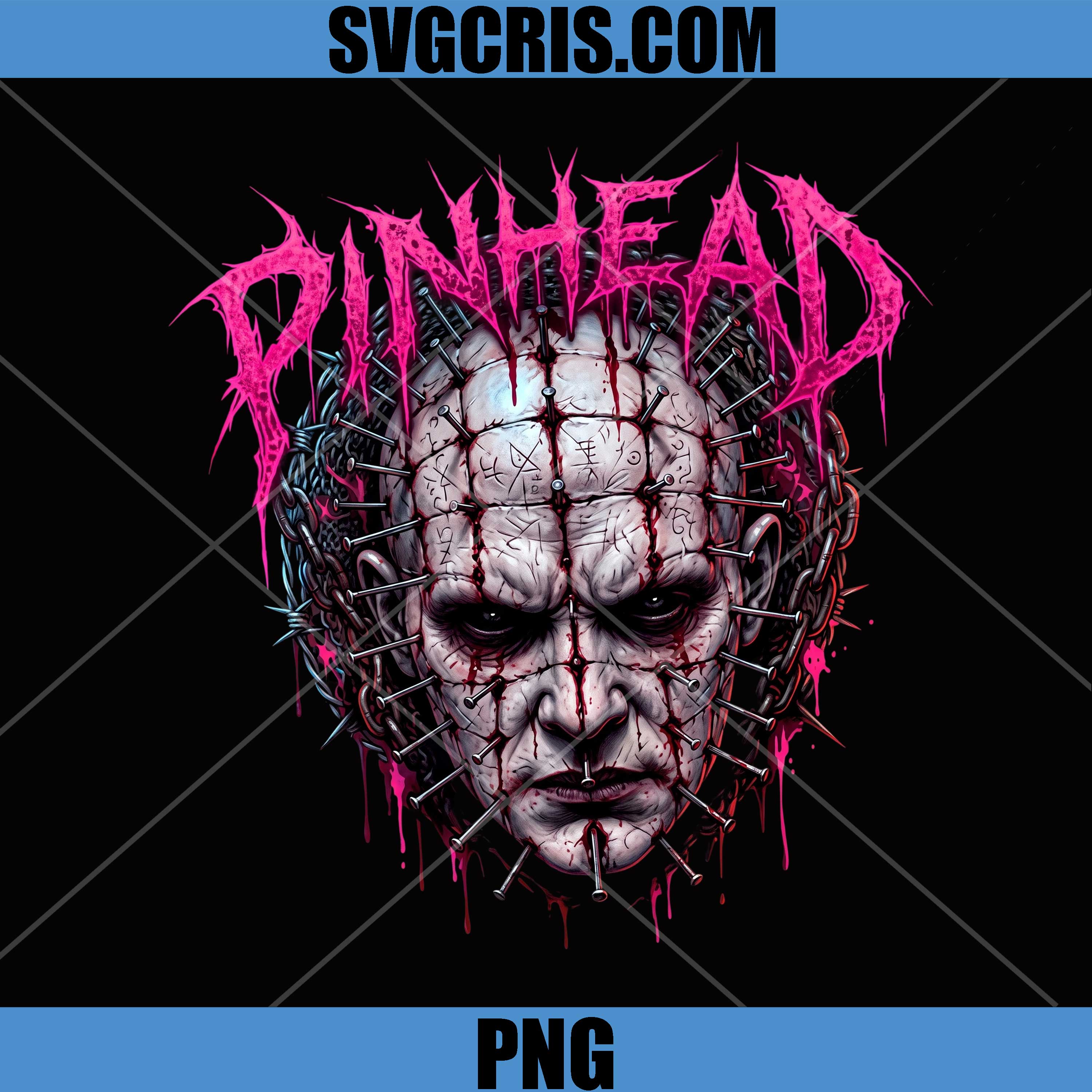 Pinhead Dark Horror PNG, Hellraiser Villain Face Art HD PNG