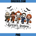 Cute Horror Season PNG, Chibi Slasher Halloween Icons PNG
