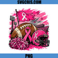 Pink Football Breast Cancer PNG, Breast Cancer Awareness PNG