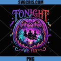 Tonight We Fly Cemetery PNG, Spooky Halloween Art PNG
