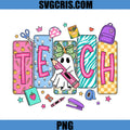 Back To School Teacher Ghost PNG, Cute School Supplies PNG