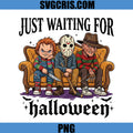 Just Waiting For Halloween Chucky PNG, Scary Movie Characters PNG