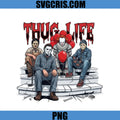 Thug Life Horror Clown Trio PNG, Halloween Killer Art PNG