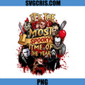 Horror Characters Halloween PNG, Spooky Time Of The Year PNG