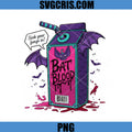 Bat Blood Drink PNG, Vampire Halloween Straw Design PNG