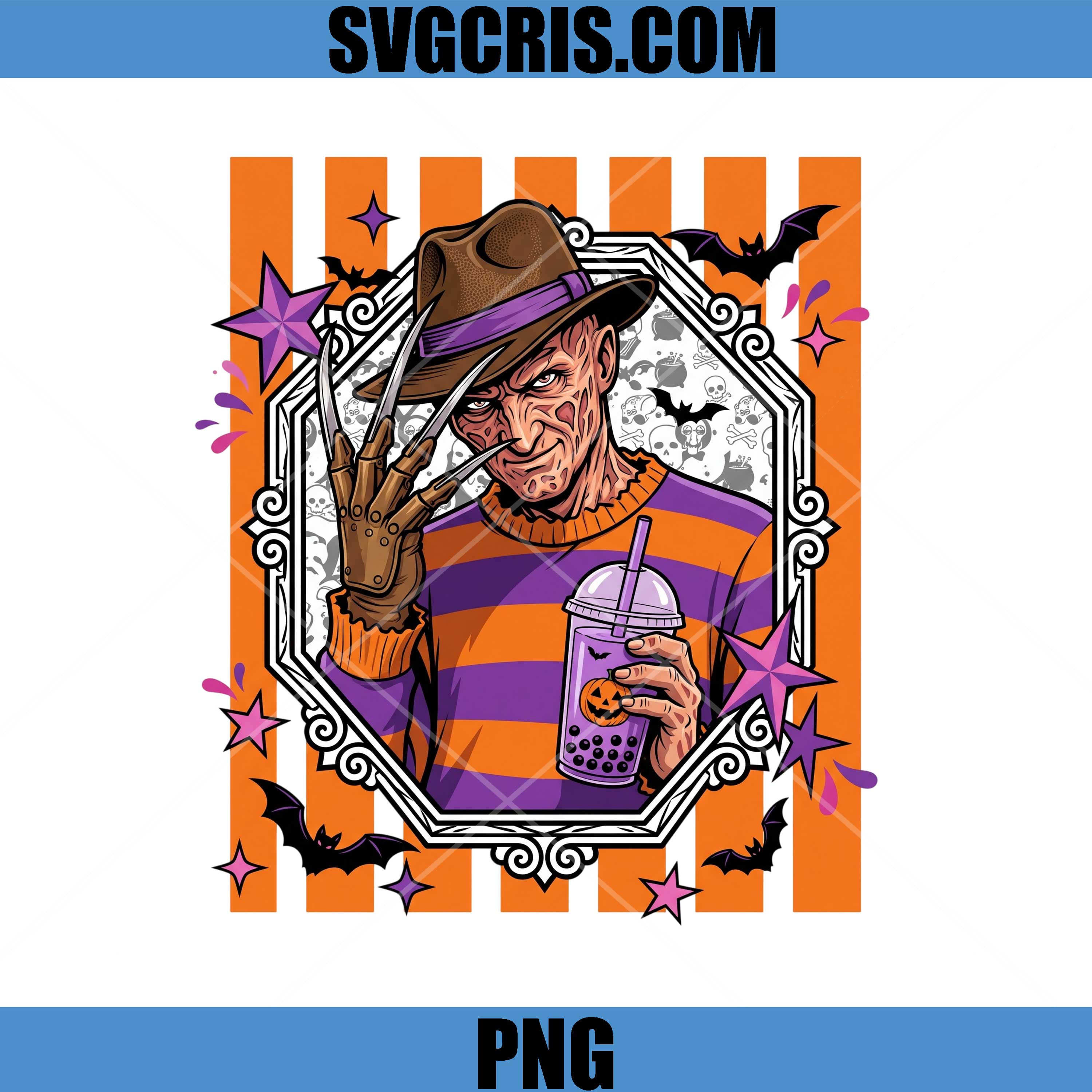 Freddy Krueger Halloween PNG, Spooky Slasher Horror PNG