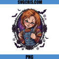 Chucky Horror Killer Doll PNG, Halloween Creepy Doll Art PNG