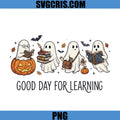 Spooky Ghosts Reading PNG, Good Day For Learning Books PNG