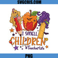 I Smell Children TeacherLife PNG, Halloween Apple Pencil PNG