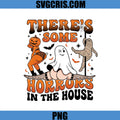 There's Some Horrors PNG, Halloween Ghosts Horror House PNG