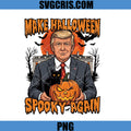 Make Halloween Spooky Again Trumd PNG, Donald Trump Halloween PNG, Spooky Pumpkin Cat Party Art PNG