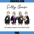 Silly Goose Funny PNG, Goose Lawyer Constitution Humor Art US PNG