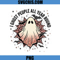 Ghost People All Year Round PNG, Leopard Ghost Halloween Style PNG
