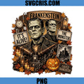 Frankenstein Monster Pumpkin PNG, Its Alive Halloween Castle Art PNG