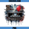 Pennywise Sewer Horror IT PNG, Red Balloon Halloween Art PNG