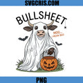 Bull Sheet Ghost PNG, Funny Cow Halloween Moo Art PNG