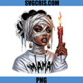 Wrapped Mummy Halloween PNG, Dark Halloween Candle Witch Art PNG