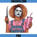 Mama Halloween Gal PNG, Horror Clown Woman Knife Art Fun PNG