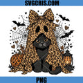 Leopard Cat Halloween PNG, Spooky Halloween Black Cat PNG