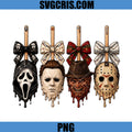 Horror Character Pops PNG, Scream Myers Freddy Jason Design PNG