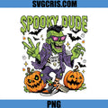 Spooky Dude Halloween PNG, Zombie Pumpkin Party PNG