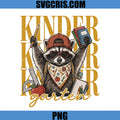 Kinder Garten Raccoon PNG, Cute Raccoon Back To School PNG