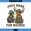 Just Here For Recess Duck PNG, Deer Duck Back To School PNG