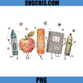 Back To School Supplies PNG, Cute Classroom Friends PNG