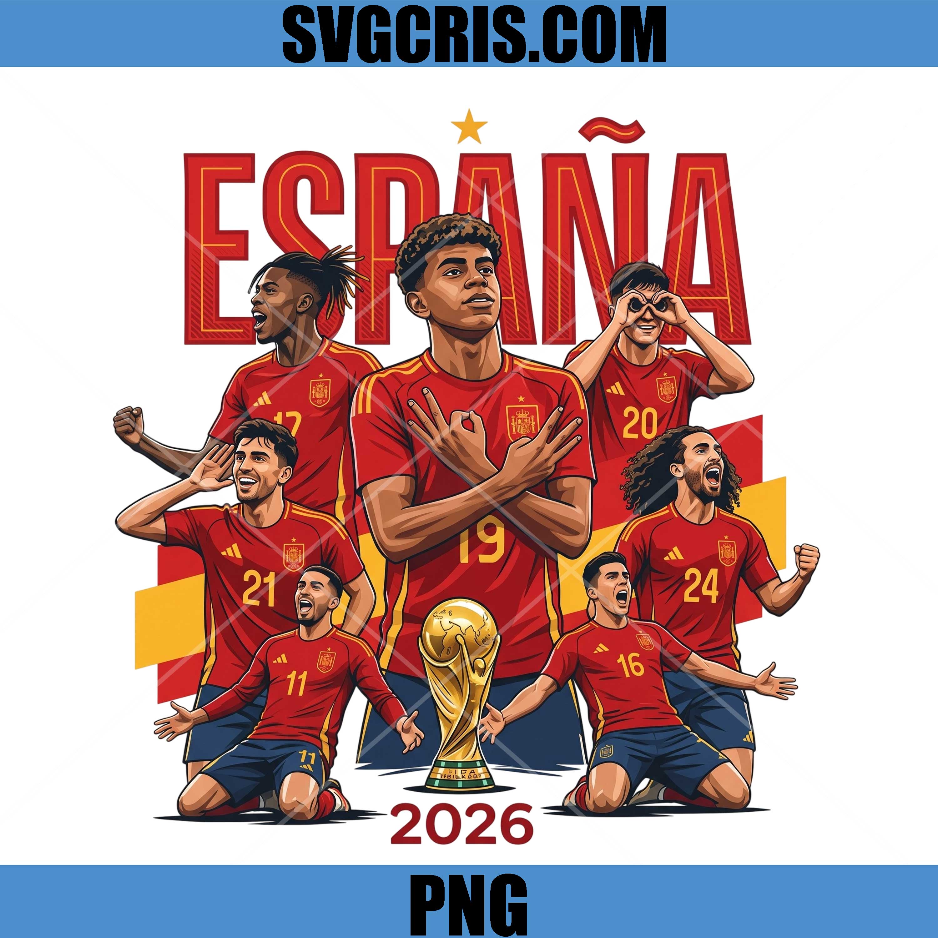 España World Cup 2026 Squad PNG, Spain Football Player Collage PNG