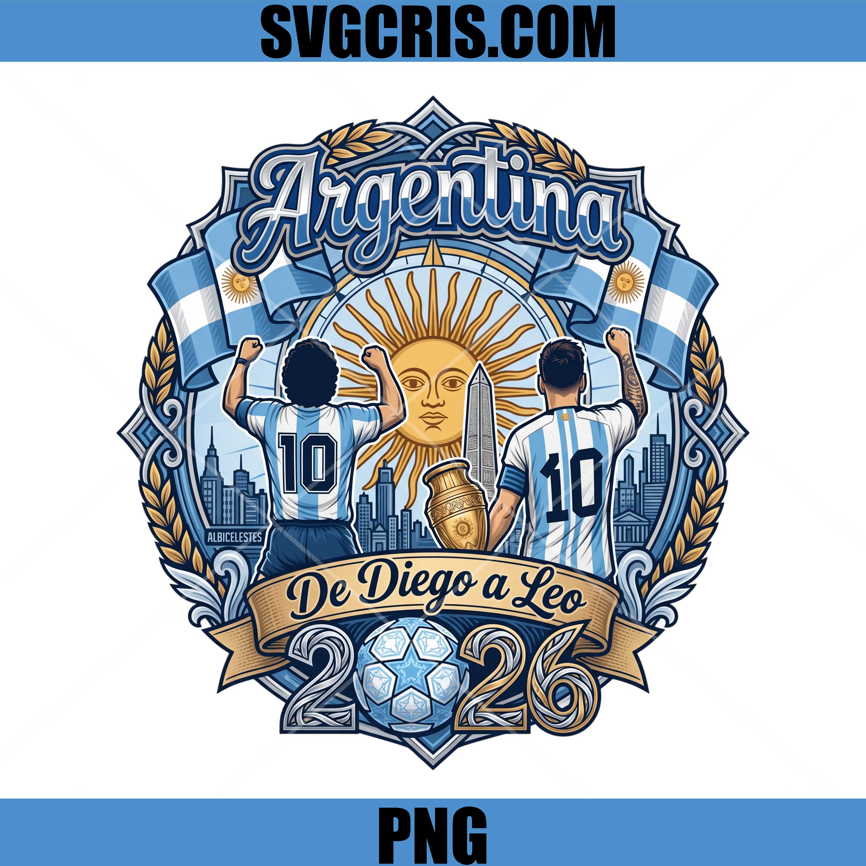 Argentina De Diego A Leo PNG, Maradona Messi Legends PNG