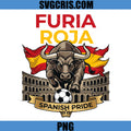 Furia Roja Spain Bull PNG, Spanish Pride Soccer Design PNG