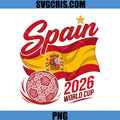 Spain World Cup 2026 PNG, Spain Flag Soccer Ball Design PNG