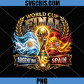 Argentina Vs Spain World Cup PNG, Final Football Trophy PNG